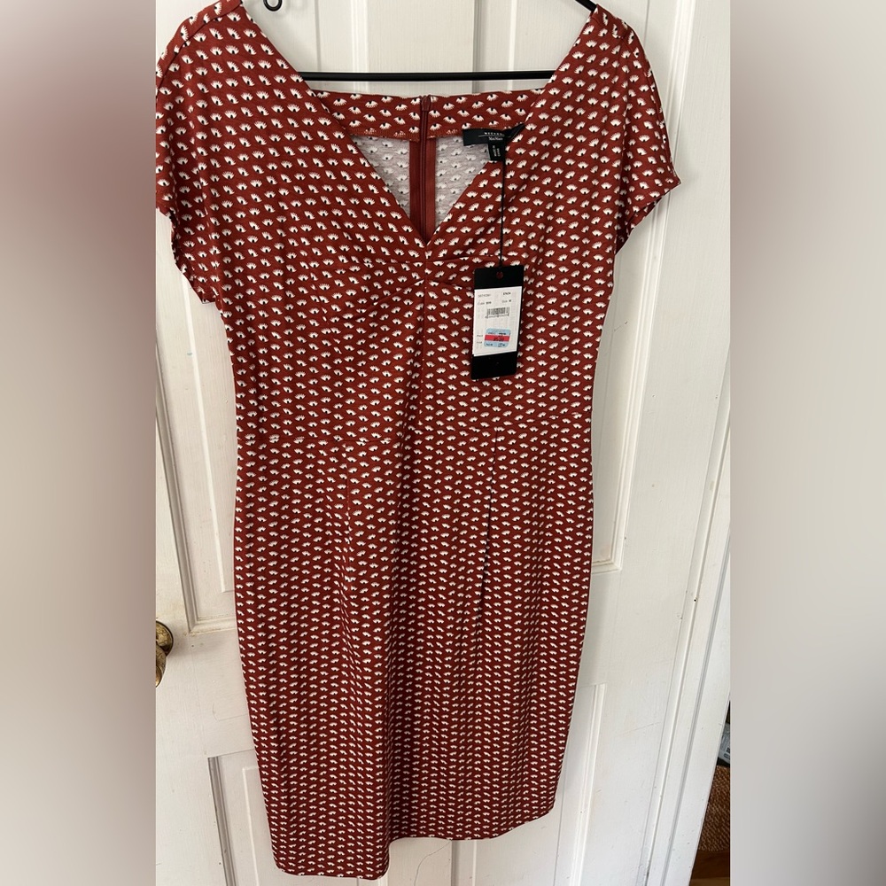 MaxMara Brown Sheath Dress